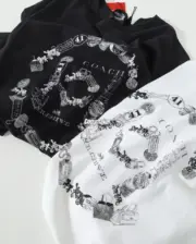 【預售】C0ACH x CLOT 26SS 經典聯名 水墨印花 短袖T恤 黑/白：圖片 10