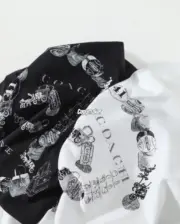 【預售】C0ACH x CLOT 26SS 經典聯名 水墨印花 短袖T恤 黑/白：圖片 11