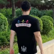 【現貨】Chrome Hearts Foti Harris Teeter Tee 正面骷髏 後背梵文字母短袖T恤 CH克羅心：圖片 5