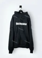 巴黎 BLC 21SS Destroyed 刀割做舊破壞 開裂字母 連帽衛衣帽T帽衫：圖片 6