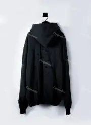 巴黎 BLC 21SS Destroyed 刀割做舊破壞 開裂字母 連帽衛衣帽T帽衫：圖片 7