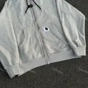 sacai x Carhartt WIP 23FW 聯名 素色 連帽外套夾克拉鍊衛衣 卡哈 薩卡：圖片 9