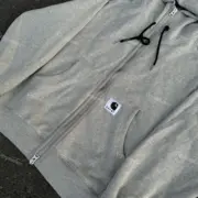 sacai x Carhartt WIP 23FW 聯名 素色 連帽外套夾克拉鍊衛衣 卡哈 薩卡：圖片 10