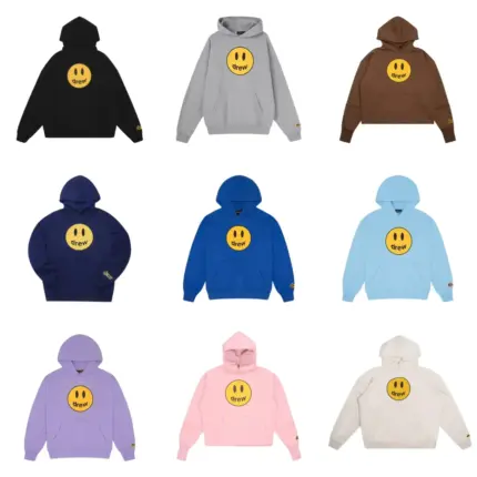 DREW HOUSE 笑臉 logo 經典款 Justin Bieber 小賈斯汀 帽T連帽衛衣帽衫