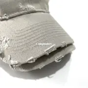 巴黎 BLC 23SS Dog Bite Baseball Cap 狗啃糜爛破壞做舊 棒球帽老帽鴨舌帽帽子：圖片 9