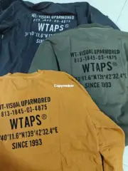 【預售】【雙11新品】WTAPS 25AW SPECLS COTTON 水洗蠟染 印花字母 長袖T恤 三色：圖片 8