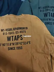 【預售】【雙11新品】WTAPS 25AW SPECLS COTTON 水洗蠟染 印花字母 長袖T恤 三色：圖片 9
