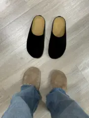 【預售】THE ROW 24SS 麂皮反毛皮 頭層牛皮 勃肯拖鞋包頭鞋穆勒鞋懶人鞋半拖 三色：圖片 6