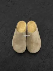 【預售】THE ROW 24SS 麂皮反毛皮 頭層牛皮 勃肯拖鞋包頭鞋穆勒鞋懶人鞋半拖 三色：圖片 14