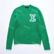 1V 23FW 素色雙面logo 羊毛混紡 圓領毛衣衛衣大學T長袖 針織：圖片 8