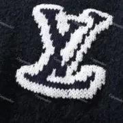 1V 23FW 素色雙面logo 羊毛混紡 圓領毛衣衛衣大學T長袖 針織：圖片 19