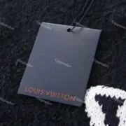 1V 23FW 素色雙面logo 羊毛混紡 圓領毛衣衛衣大學T長袖 針織：圖片 24