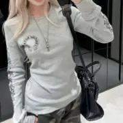 【預售】【福利回饋】Chrome Hearts 25FW 梵文字母馬蹄 華夫格長袖T恤 CH 克羅心：圖片 5