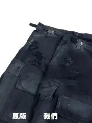 巴黎 BLC 23SS 秀款 水洗做舊 褪色破壞 Cargo多口袋短褲 工裝褲 休閒褲 五分褲：圖片 12