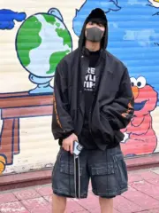 巴黎 BLC 23SS 秀款 水洗做舊 褪色破壞 Cargo多口袋短褲 工裝褲 休閒褲 五分褲：圖片 31