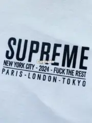 【預售】Sup 24SS week19 Paris Tee 胸前字母logo 短袖T恤 黑/白：圖片 7