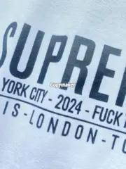 【預售】Sup 24SS week19 Paris Tee 胸前字母logo 短袖T恤 黑/白：圖片 8