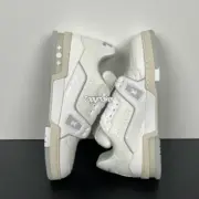 【預售】【2026新年福利】1V 23FW Trainer 白水泥 頭層牛皮板鞋休閒鞋運動鞋 經典款：圖片 10