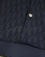 D1OR 22FW Oblique Kasuri 全棉牛仔布 滿版老花 經典短袖襯衫 外套 CD：圖片 11