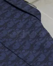 D1OR 22FW Oblique Kasuri 全棉牛仔布 滿版老花 經典短袖襯衫 外套 CD：圖片 12