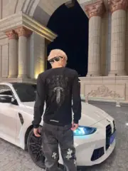 【預售】【福利回饋】Chrome Hearts 25FW 暗紋藤蔓寶劍梵文字母 華夫格長袖T恤 CH 克羅心：圖片 2