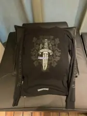 【預售】【福利回饋】Chrome Hearts 25FW 暗紋藤蔓寶劍梵文字母 華夫格長袖T恤 CH 克羅心：圖片 4