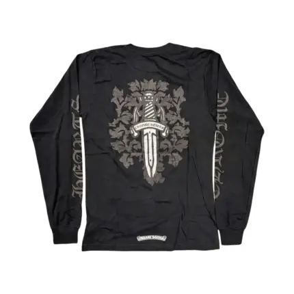 【預售】【福利回饋】Chrome Hearts 25FW 暗紋藤蔓寶劍梵文字母 華夫格長袖T恤 CH 克羅心