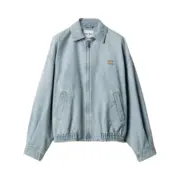 【預售】【雙11福利】M1U M1U 25FW 繆繆 Automne系列 字母貼布刺繡 拉鍊夾克牛仔外套