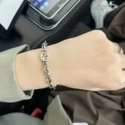 GUC 21SS Interlocking G 做舊 經典雙G 手鍊手環 白銅純銀：圖片 5