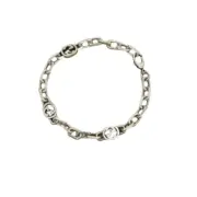 GUC 21SS Interlocking G 做舊 經典雙G 手鍊手環 白銅純銀：圖片 9