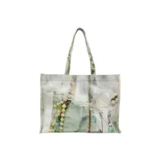 【現貨】【福利回饋】Acne Studios 25SS 蕾絲珍珠鍊條3D印花 托特包手提包單肩包：圖片 2