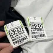 【現貨】巴黎 BLC 25SS 情人節限定 520貼紙便利貼 短袖T恤 黑色/灰白：圖片 14