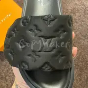 【預售】1V Pool Pillow Comfort 魔鬼氈 魔術貼 拖鞋 涼鞋 休閒鞋 黑色：圖片 6