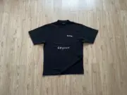 巴黎 BLC 24SS BBCORP 歐洲門店限定 模糊潑墨小字 簡約素色 短袖T恤：圖片 4