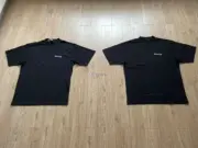 巴黎 BLC 24SS BBCORP 歐洲門店限定 模糊潑墨小字 簡約素色 短袖T恤：圖片 5