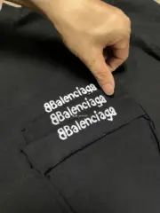 巴黎 BLC 24SS BBCORP 歐洲門店限定 模糊潑墨小字 簡約素色 短袖T恤：圖片 14