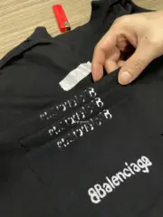 巴黎 BLC 24SS BBCORP 歐洲門店限定 模糊潑墨小字 簡約素色 短袖T恤：圖片 15