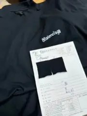 巴黎 BLC 24SS BBCORP 歐洲門店限定 模糊潑墨小字 簡約素色 短袖T恤：圖片 16