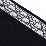 D1OR 21FW 側邊經典老花織帶拼接 圓領毛衣衛衣大學T長袖 針織：圖片 15