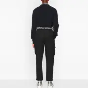 D1OR 21FW 側邊經典老花織帶拼接 圓領毛衣衛衣大學T長袖 針織：圖片 5