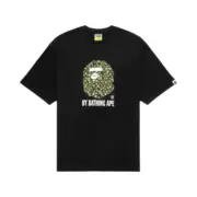 【預售】A bathing ape BAPE x CLOT 25SS 經典聯名 迷彩字母猿人荊棘印花 短袖T恤：圖片 4