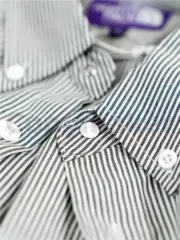 TNF 24SS 原廠Cordura面料 北臉日製紫標 簡約條紋 長袖襯衫薄夾克外套：圖片 9