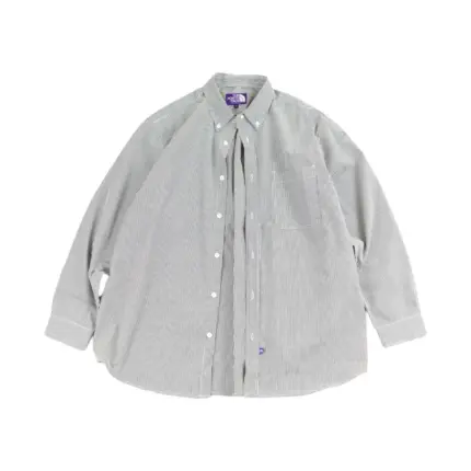 TNF 24SS 原廠Cordura面料 北臉日製紫標 簡約條紋 長袖襯衫薄夾克外套
