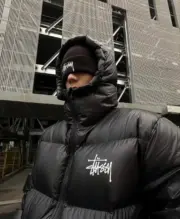 【預售】Stussy 24FW Micro Ripstop Down Parka 素色簡約刺繡羽絨服羽絨外套夾克：圖片 2