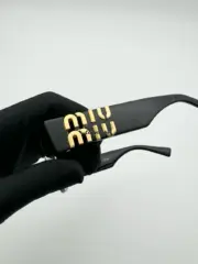 【現貨】【過驗】M1U M1U 24SS 繆繆 橢圓LOGO太陽眼鏡墨鏡鏡框 SMU11W：圖片 12