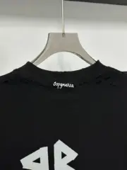 【現貨】巴黎 BLC 24SS 秀款 膠帶 繃帶logo 水洗做舊 破壞 短袖T恤 黑色：圖片 13