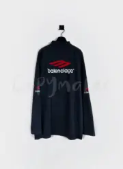 巴黎 BLC 23FW Soprty 3B 刺繡 雙面大LOGO 基本款 長袖T恤：圖片 7