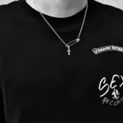 【現貨】Chrome Hearts 藏銀別針 經典款 項鍊 吊墜 CH克羅心 空哈 925純銀：圖片 6