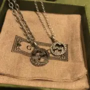 GUC 20SS Textured Interlocking G Pendant Necklace 經典雙G做舊 項鍊 吊墜：圖片 5