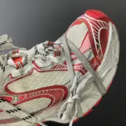 【預售】巴黎 BLC 3XL 時尚復古作舊 增高 老爹鞋 休閒鞋 XXXL 白紅：圖片 7